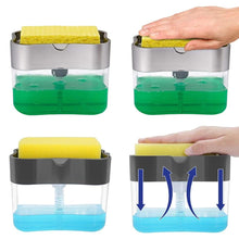 Load image into Gallery viewer, 2-in-1 Soap Dispenser Pump with Sponge Holder
