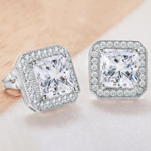 Load image into Gallery viewer, 2-Pack: Halo Stud Earrings with Swarovski Elements
