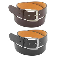 Load image into Gallery viewer, 2-Pack: Men's Black & Brown Solid Belts