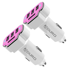 Load image into Gallery viewer, 2-Pack: PowerUp 4 USB Port Car Charger Adapter