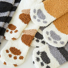 Load image into Gallery viewer, 3-Pack: Autumn and Winter Cat Claws Socks