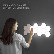 Load image into Gallery viewer, 3-Pack: New Modular and Hexagonal Touch Sensitive LED Lamp
