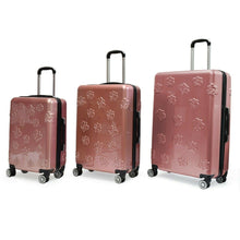Load image into Gallery viewer, 3-Piece: Tahari New York Embossed Rose Lightweight Luggage Set