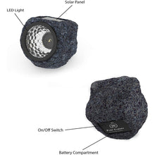 Load image into Gallery viewer, 4-Pack: LED Solar Powered Rock Lights Outdoor