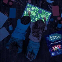 Load image into Gallery viewer, Draw With Light Kids' Learning Tablet Magic Drawing Board
