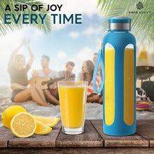 Load image into Gallery viewer, Swig Savvy Glass Water Bottles with Protective Silicone Sleeve & Stainless Steel Leak Proof Lid