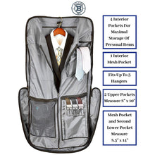 Load image into Gallery viewer, Bolford Travel Garment Bag For Business Trips And Travel With Padded Computer Pocket