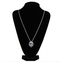 Load image into Gallery viewer, Black Panther Iced Out Crystal Pav'e Pendant Necklace