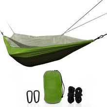 Load image into Gallery viewer, Two-Person Parachute Hammock with Built-in Mosquito Net & Carry Pouch