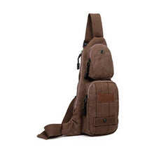 Load image into Gallery viewer, Canvas Shoulder Bag with Multiple Compartments