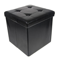 Load image into Gallery viewer, Collapsible Storage Ottoman & Foot Rest