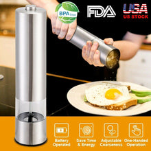 Load image into Gallery viewer, Electric Salt Pepper Grinder with Light Adjustable Coarseness