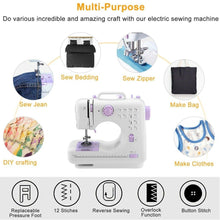 Load image into Gallery viewer, Electric Sewing Machine 12 Stitches with Foot Pedal