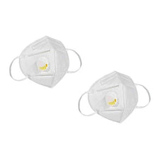 Load image into Gallery viewer, KN95 White Disposable Face Masks with Flow Exhalation Valve
