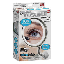 Load image into Gallery viewer, My Flexible Mirror 10x Magnification 7” Make Up Round Vanity Mirror