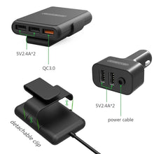 Load image into Gallery viewer, NTONPOWER 5 USB Ports Car Charger with 1.8 Extension Cable