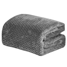 Load image into Gallery viewer, Oversized Chevron Braided Throw Blanket