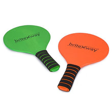 Load image into Gallery viewer, Paddle Ball Game Bundle With 2 Wooden Racket Paddles