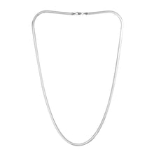 Load image into Gallery viewer, Sterling Silver 4mm Italian Herringbone Necklace