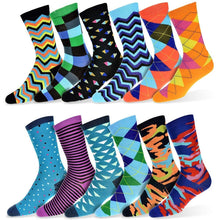 Load image into Gallery viewer, 12-Pair: Robert Shweitzer Colorful Dress Socks for Men
