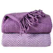 Load image into Gallery viewer, 2-Piece Set: 100% Cotton Hand Twisted Throw Blanket 50" X 60"
