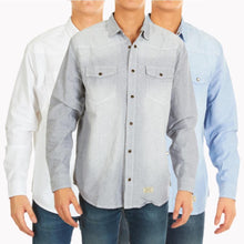 Load image into Gallery viewer, 3-Pack: Men's Denim Button Front Shirts - Assorted Sizes

