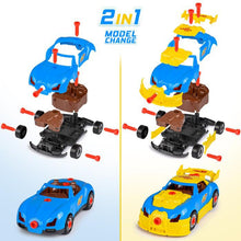 Load image into Gallery viewer, 30-Piece:  Kids’ Take Apart Racing Car Toy Construction Play Set
