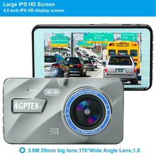 Load image into Gallery viewer, 4" Vehicle 1080P Car Dashboard DVR Camera Video Recorder G-Sensor Dash Cam
