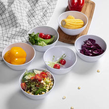 Load image into Gallery viewer, 6-Piece Set: White Melamine Cereal Bowls 20oz
