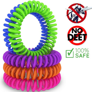 12-Pack: Deet-Free Mosquito & Insect Repellent Bracelets