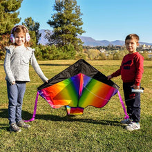 Load image into Gallery viewer, BritenWay Ripstop Polyester Fabric  Extra Large Rainbow Kite

