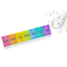 Load image into Gallery viewer, 7-Day Weekly Travel Pill Organizer
