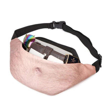 Load image into Gallery viewer, 3D Beer Belly Waist Pocket Fanny Pack and Top Prank Gag Gift Travel Carry Pouch
