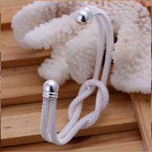 Load image into Gallery viewer, Mesh Love Knotted Adjustable Bangle
