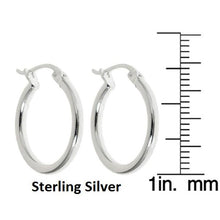 Load image into Gallery viewer, .925 Sterling Silver French Lock Hoops 15mm
