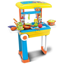 Load image into Gallery viewer, Toy Chef 2-in-1 Pretend Play Travel Set For Kids
