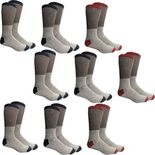 Load image into Gallery viewer, Unisex Insulated Thermal Cotton Cold Weather Crew Socks
